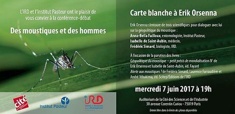 Conférence-débat "Des moustiques et des hommes" - Carte blanche à Erik Orsenna | Variétés entomologiques | Scoop.it