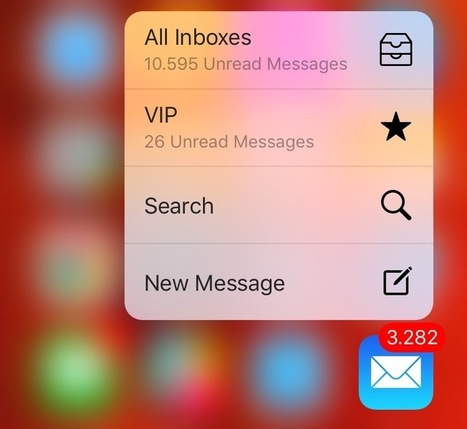 Be more productive in Mail with these 3D Touch shortcuts By Christian Zibreg | information analyst | Scoop.it