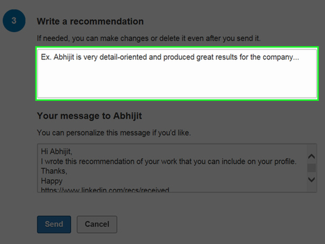 Comment écrire une recommandation sur LinkedIn | Formation Agile | Scoop.it