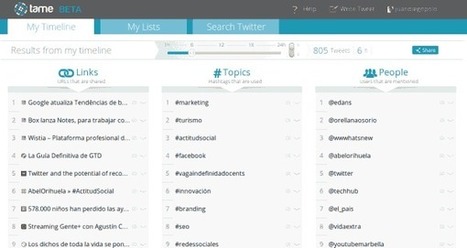 Tame nos ayuda a filtrar lo realmente importante de nuestro Twitter.- | Google+, Pinterest, Facebook, Twitter y mas ;) | Scoop.it