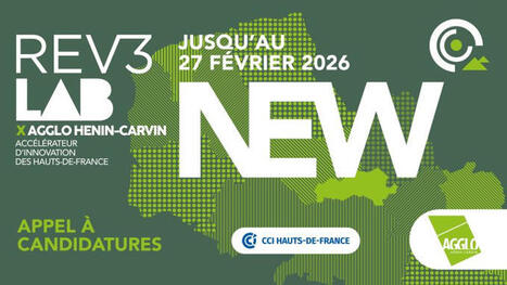 🥳 𝗟𝗮𝗻𝗰𝗲𝗺𝗲𝗻𝘁 𝗼𝗳𝗳𝗶𝗰𝗶𝗲𝗹 𝗱𝗲 𝗹’𝗮𝗽𝗽𝗲𝗹 𝗮̀ 𝗰𝗮𝗻𝗱𝗶𝗱𝗮𝘁𝘂𝗿𝗲𝘀 REV3 LAB x Agglo Hénin-Carvin ! 🎉 | rev3 - la 3ème révolution industrielle en Hauts-de-France | Scoop.it