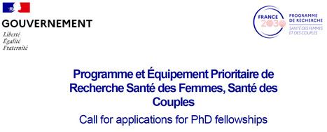 PEPR – Santé des Femmes, Santé des Couples | Programme Doctorants | Life Sciences Université Paris-Saclay | Scoop.it