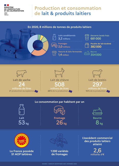 [Infographie] Production et consommation de lait et produits laitiers | Lait de Normandie... et d'ailleurs | Scoop.it