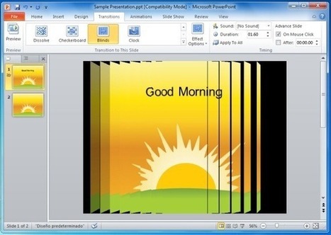 When To Use The Blinds Transition Effect in PowerPoint? | PowerPoint Presentation | PowerPoint Tips & Presentation Design | Scoop.it