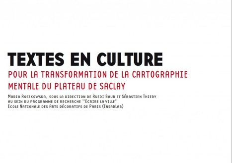Textes en culture | artsciencefactory.fr | URBANmedias | Scoop.it