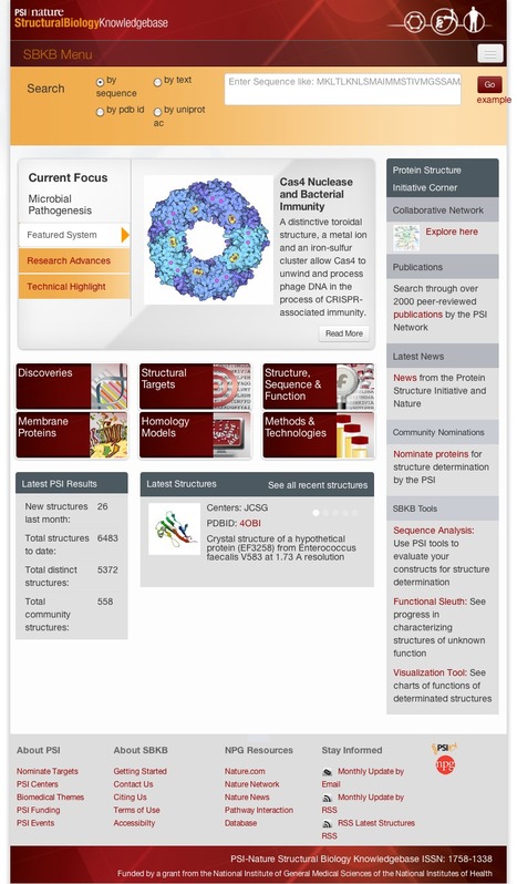psi - A Structural Biology Knowlegebase | bioinformatics-databases | Scoop.it