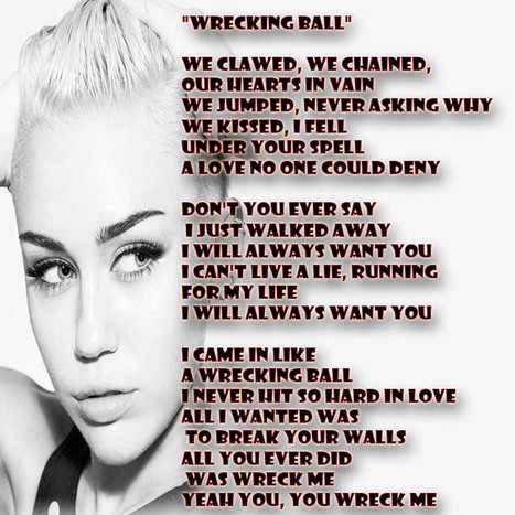 GetATMe- Miley Cyrus "Wrecking Ball" | GetAtMe | Scoop.it