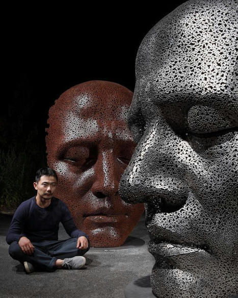 Artist Uses Bicycle Chains To Create Human Sculptures | What's new in Fine Arts? | Scoop.it