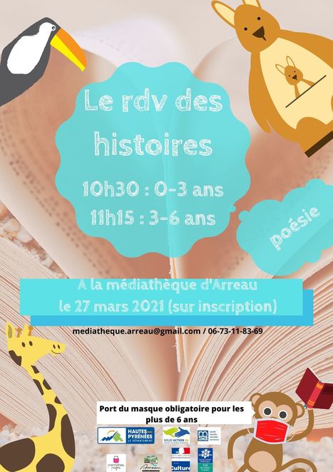 Rendez-vous des histoires à la Médiathèque d'Arreau le 27 mars | Vallées d'Aure & Louron - Pyrénées | Scoop.it