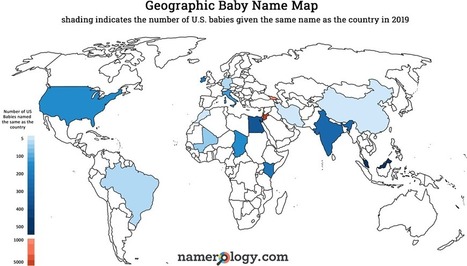 The World Map, In U.S. Baby Names | Name News | Scoop.it