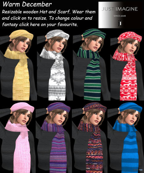Beret & Scarf December 2023 Group Gift by Just Imagine | Teleport Hub - Second Life Freebies | Second Life Freebies | Scoop.it