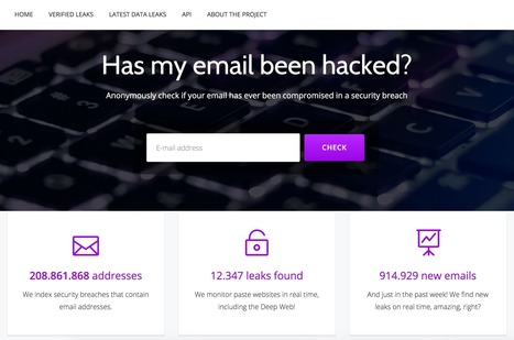Has my email been hacked? - Anonymously check if your email has ever been compromised in a security breach | iGeneration - 21st Century Education (Pedagogy & Digital Innovation) | Scoop.it