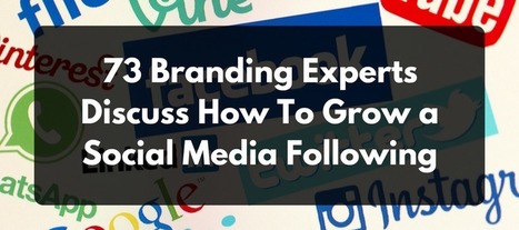 73 Branding Experts Discuss How To Grow a Social Media Following | Social Media | Scoop.it