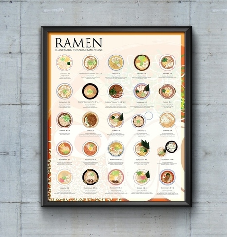 An Illustrated Poster of the 25 Most Popular Types of Ramen in Japan | The Asian Food Gazette. | Scoop.it