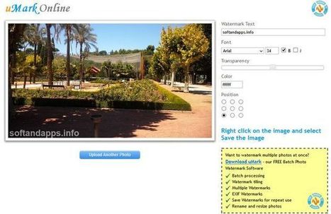 uMark Online, añade marcas de agua a tus fotos con esta utilidad web | TIC & Educación | Scoop.it