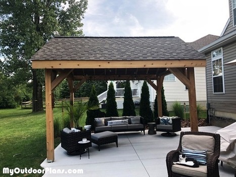 12x14 Pavilion - DIY Project | MyOutdoorPlans | Free Woodworking Plans and Projects, DIY Shed, Wooden Playhouse, Pergola, Bbq | Garden Plans | Scoop.it