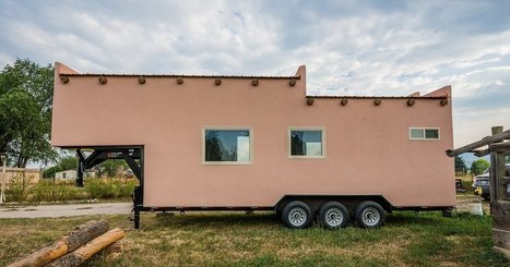 Une tiny house à la finition aspect terre crue | Build Green, pour un habitat écologique | Scoop.it