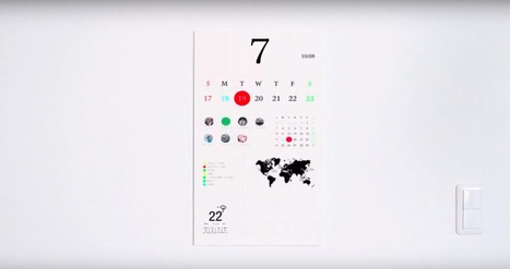 Magic Calendar, le calendrier mural qui retranscrit l'agenda de votre smartphone - Tech - Numerama | Essentiels et SuperFlus | Scoop.it
