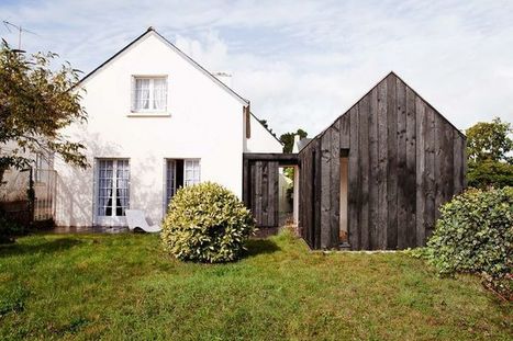 Ajap 2014: NeM Architectes &ndash; Extension de maison en bois br&ucirc;l&eacute; | Architecture - Construction | Scoop.it