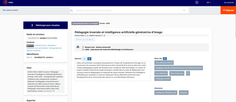 P&eacute;dagogie invers&eacute;e et intelligence artificielle g&eacute;n&eacute;ratrice d'image - Archive ouverte HAL | Intelligence artificielle g&eacute;n&eacute;rative et p&eacute;dagogie | Scoop.it
