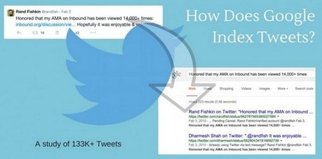 Comment Google va-t-il indexer les Tweets ? - #Arobasenet | Going social | Scoop.it