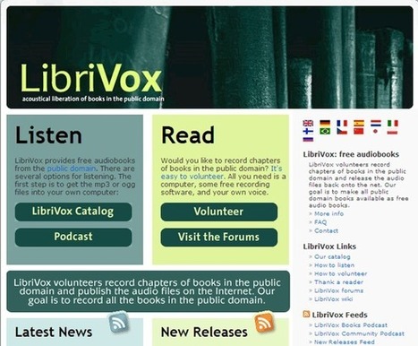 10 sitios webs para encontrar audio-libros gratuitos para descargar | Recursos, Servicios y Herramientas de la Web 2.0 en pequeñas dosis. | Scoop.it