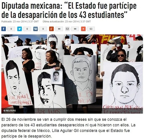Diputada mexicana: “El Estado fue partícipe de la desaparición de los 43 estudiantes" | La R-Evolución de ARMAK | Scoop.it
