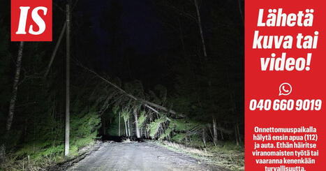 Hannes-myrsky iskee &ndash; katso ennuste tunti tunnilta | 1Uutiset - Lukemisen t&auml;hden | Scoop.it