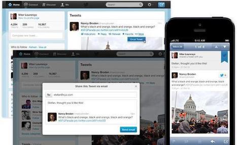 Twitter incorpora la posibilidad de compartir tweets por correo electrónico | Utilización de Twitter la Educación | Scoop.it