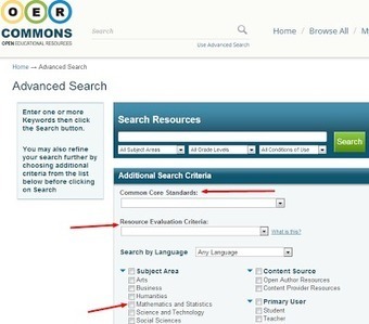 Common Core & Ed Tech: Find Common Core-aligned Resources  in the OER Commons | Common Core State Standards SMUSD | Scoop.it