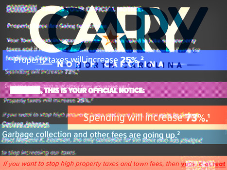 Cary candidate mailer designed to imitate official town documents | Industry 411 - Waste Management | Scoop.it