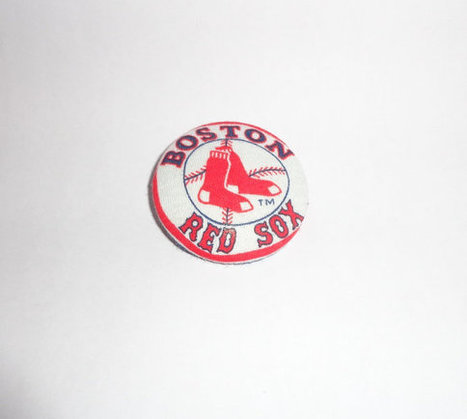 Boston Red Sox  fabric covered button large hat accessory by ilPiccoloGiardino | Boston, you're my home | Scoop.it