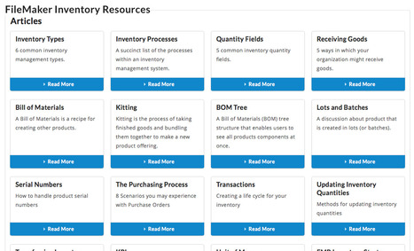 FileMaker Inventory Resources | Learning Claris FileMaker | Scoop.it