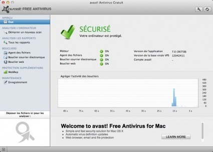 L'antivirus gratuit Avast s'exporte désormais vers Mac OS X | ICT Security-Sécurité PC et Internet | Scoop.it