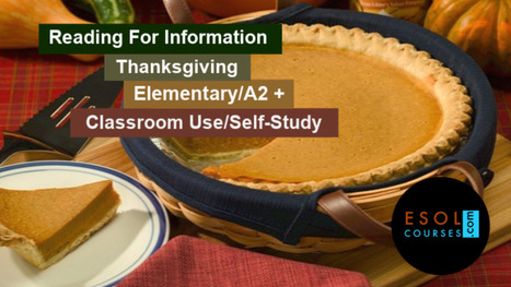 Reading for Information - Thanksgiving | Topical English Activities | Scoop.it