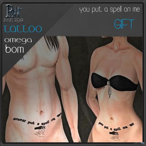 You Put A Spell On Me Unisex Belly Tattoo October 2021 Group Gift by Rams Wear | Teleport Hub - Second Life Freebies | Second Life Freebies | Scoop.it