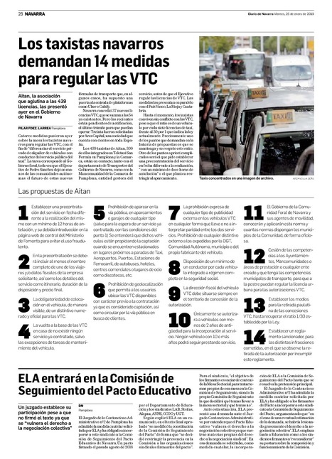 Los taxistas navarros demandan 14 medidas para regular las VTC | Ordenación del Territorio | Scoop.it