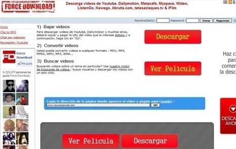 Force Download, descarga vídeos de YouTube y servicios similares con un solo clic | Las TIC y la Educación | Scoop.it