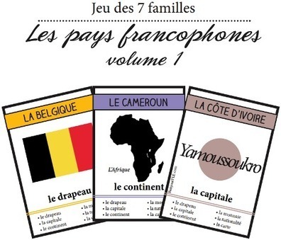 Le jeu des sept familles de la Francophonie | Ressources d'apprentissage gratuites | Scoop.it
