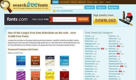 Search Free Fonts, un directorio que reúne alrededor de 13000 fuentes de texto gratuitas | TIC & Educación | Scoop.it