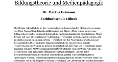 Vortrag_Deimann_Openness - Google Docs | Medienbildung | Scoop.it