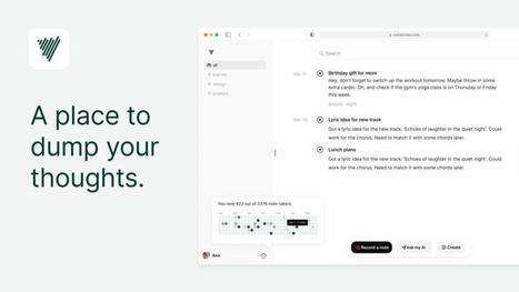 Voicenotes. Enregistrez vos idées et mettez-les en ordre avec l’IA | Ressources Community Manager | Scoop.it