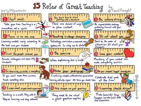 12 Rules Of Great Teaching - | Information and digital literacy in education via the digital path | Scoop.it
