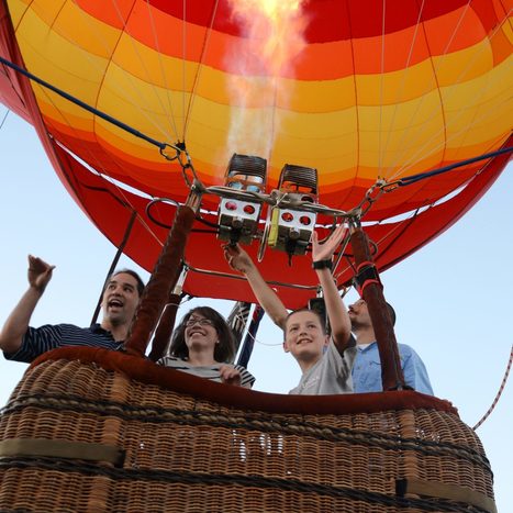 hot air balloon family rides