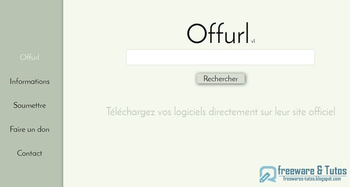 Offurl : pour trouver les sites officiels de téléchargement des logiciels | TIC, TICE et IA mais... en français | Scoop.it