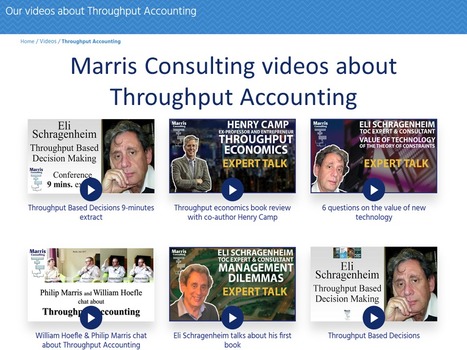 6 videos on Throughput Accounting | Theory Of Constraints | Scoop.it