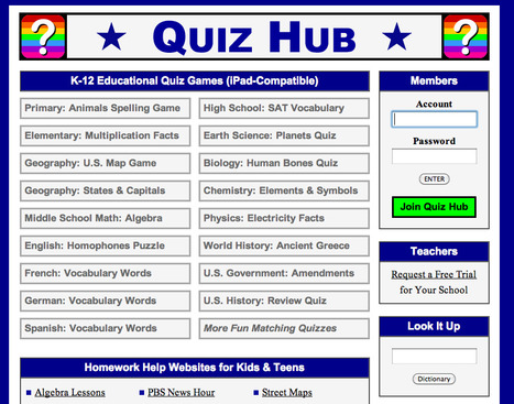 Quiz Hub: K-12 Educational Quiz Games (iPad-Compatible) | Digital Delights for Learners | Scoop.it