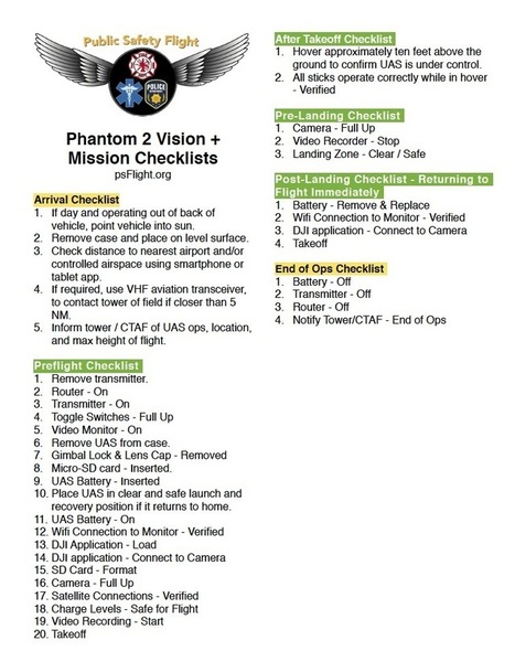 The Ultimate Preflight Checklist for the Phantom 2 Vision+ - DRONELIFE | Remotely Piloted Systems | Scoop.it
