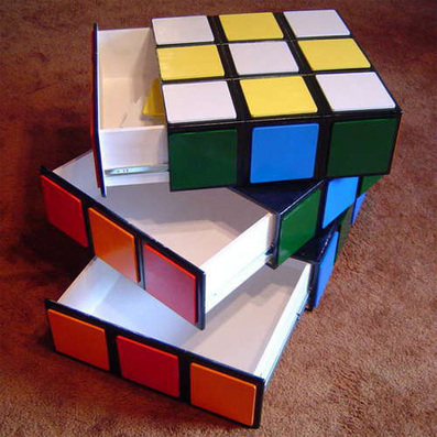 Giant-Sized Rubik’s Cube Drawers Spin on a Central Axis | All Geeks | Scoop.it