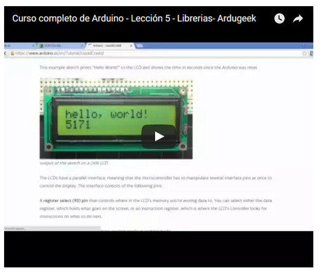 Curso Completo Arduino - Lección 5 - Librerías | tecno4 | Scoop.it